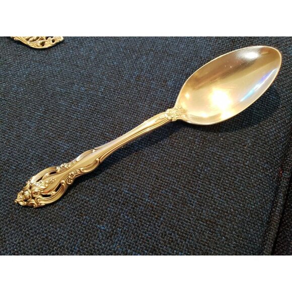 GORHAM STERLING LA SCALA PIERCED 9" SERVING SPOON